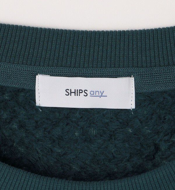 SHIPS any「【WEB限定】SHIPS any: パイナップル フリース フェイクレイヤード プルオーバー◇」|プルオーバー|
