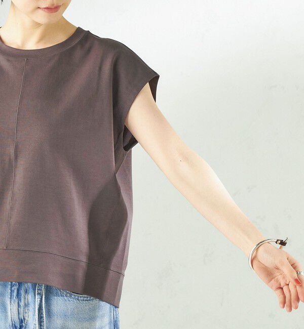 SHIPS for women「〈接触冷感/吸水速乾/洗濯機可能〉ハイゲージ ポンチ コクーン カットソー」|Tシャツ・カットソー|