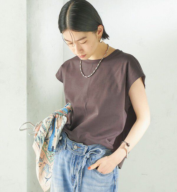 SHIPS for women「〈接触冷感/吸水速乾/洗濯機可能〉ハイゲージ ポンチ コクーン カットソー」|Tシャツ・カットソー|