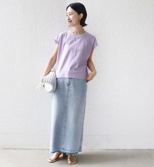 SHIPS for women「〈接触冷感/吸水速乾/洗濯機可能〉ハイゲージ ポンチ コクーン カットソー」|Tシャツ・カットソー|