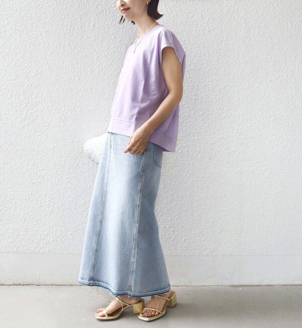 SHIPS for women「〈接触冷感/吸水速乾/洗濯機可能〉ハイゲージ ポンチ コクーン カットソー」|Tシャツ・カットソー|
