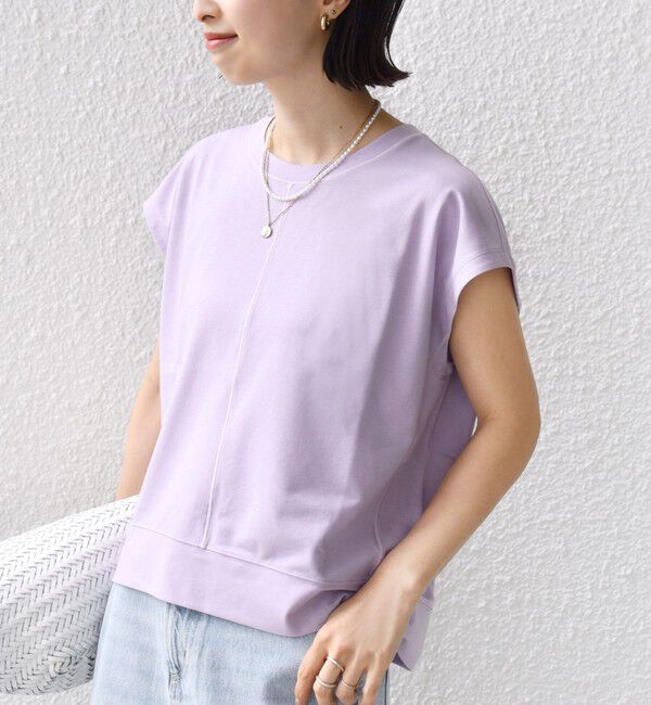 SHIPS for women「〈接触冷感/吸水速乾/洗濯機可能〉ハイゲージ ポンチ コクーン カットソー」|Tシャツ・カットソー|