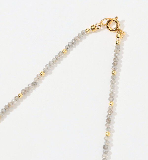 TOMORROWLAND GOODS「MARIHA ラブラドライト&times;ビーズ ランダム ネックレス」|ネックレス|