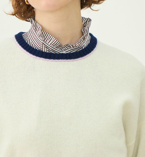 MACPHEE「【WEB先行予約】ニュージーランドラムズウール クルーネックプルオーバー」|ニット・セーター|