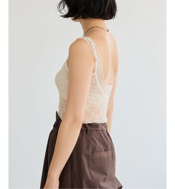 IENA LA BOUCLE「IENA LA BOUCLE ダイヤlaceキャミソール」|キャミソール|