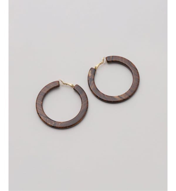 VERMEIL par iena「FRANCINE BRAMLI フランシーヌ ブラムリ フープピアス 50c」|ピアス|