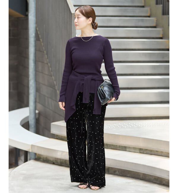 IENA「《予約》COUTURE D'ADAM/クチュールドアダム Stardust Glitter パンツ 26AW-220」|その他|