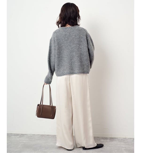 SLOBE IENA「《WEB限定カラーあり/予約》サテンリラックスワイドパンツ」|その他|