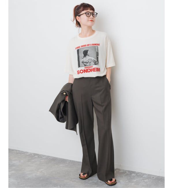 Spick and Span「《セットアップ可 / 追加》ウールブレンドパンツ」|スラックス|