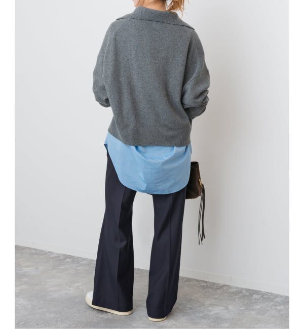 Spick and Span「《セットアップ可 / 追加》ウールブレンドパンツ」|スラックス|