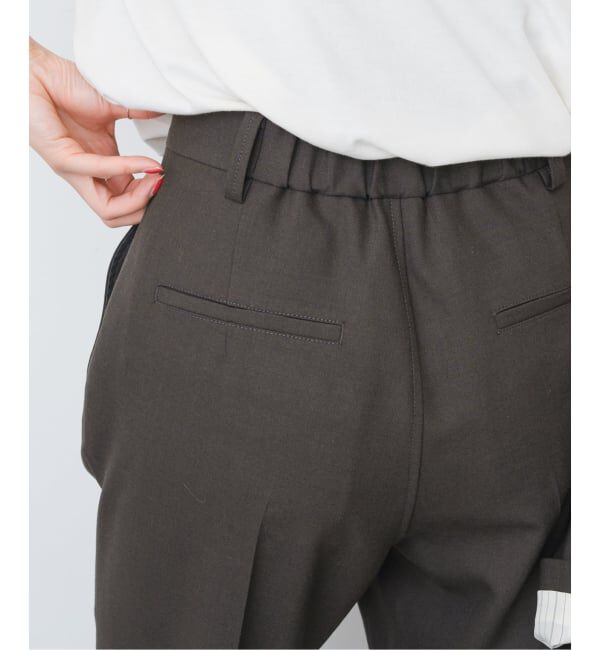 Spick and Span「《セットアップ可 / 追加》ウールブレンドパンツ」|スラックス|