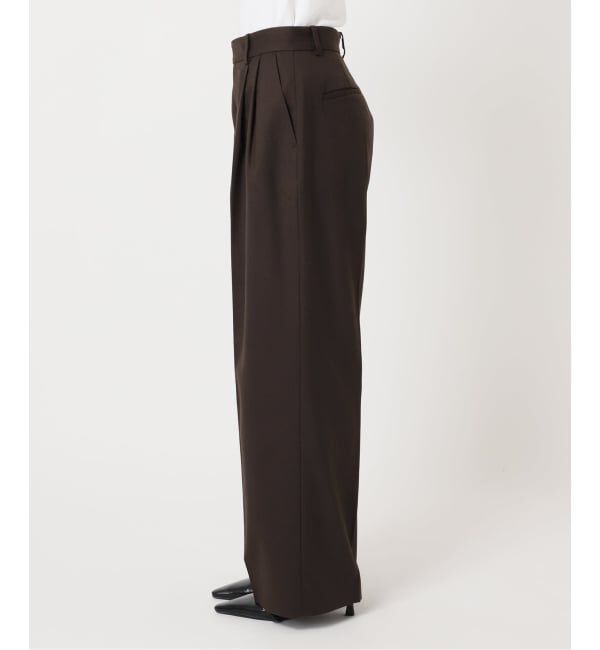 U by SPICK&SPAN「《予約j》ツイルストレッチタックパンツ」|スラックス|