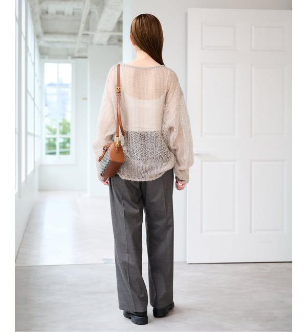U by SPICK&SPAN「《予約j》ツイルストレッチタックパンツ」|スラックス|