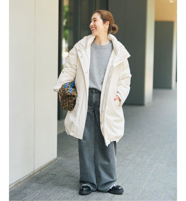 Spick and Span「《一部店舗+WEB限定予約》撥水ダウンロングコート」|ダウン|