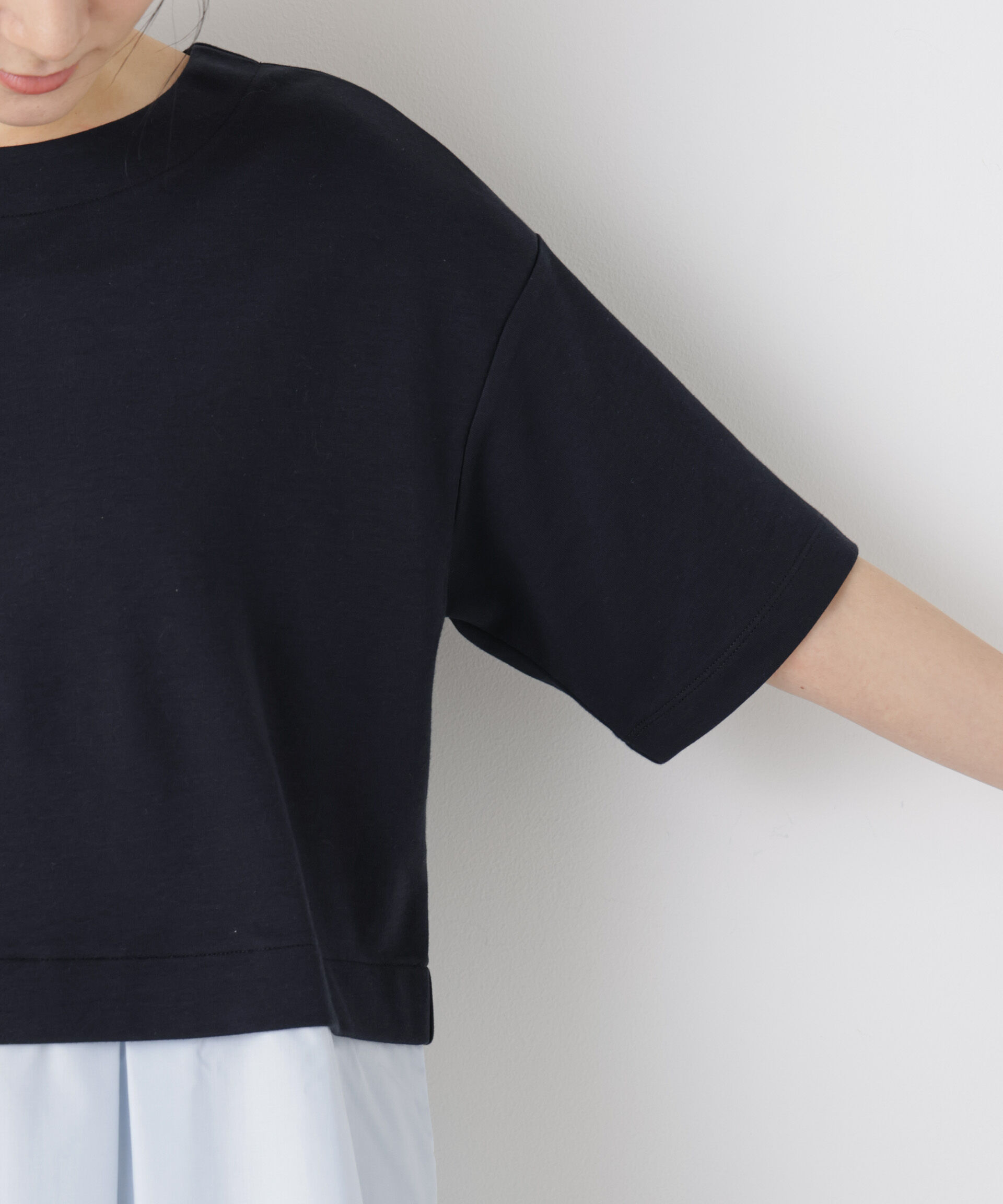 nano･universe「異素材ペプラムカットソー」|Tシャツ・カットソー|