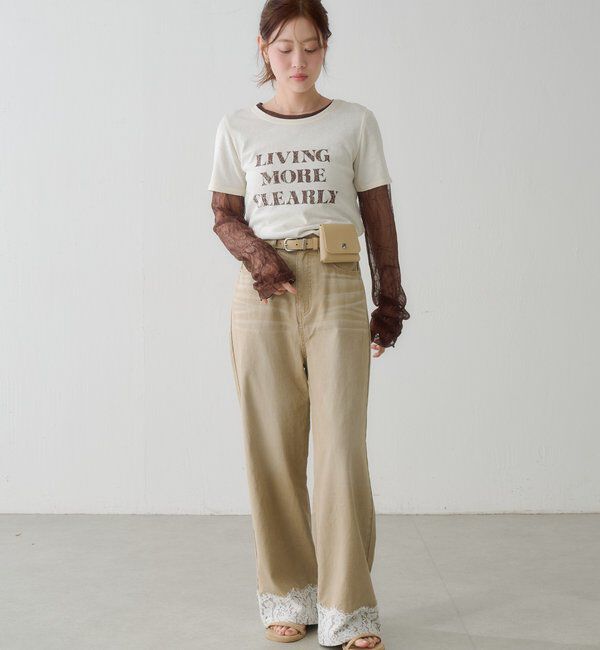  「【S.Mサイズ展開】ヴィンテージ加工ロゴTEE」|Tシャツ・カットソー|