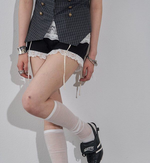  「【26AW LOOK掲載品番・WEB限定カラーあり】ツイルレースマイクロショーツ」|チノ|