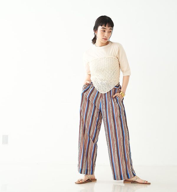 collex「ブロックプリント ユラギ ストライフパンツ」|その他|