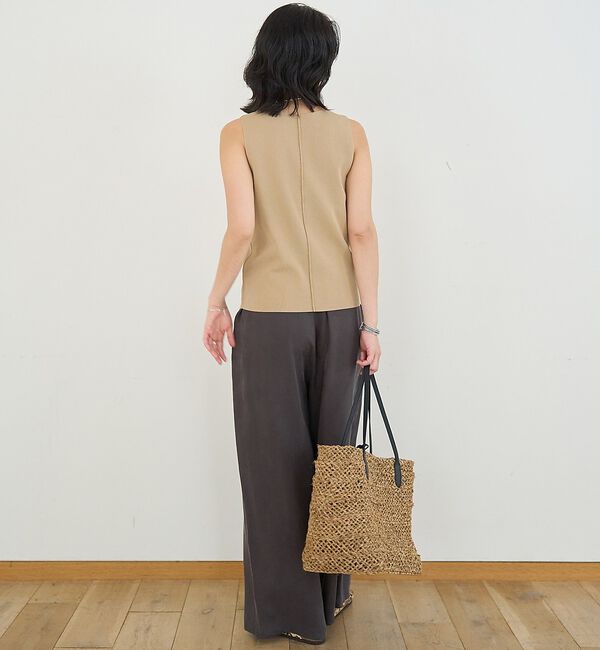 Rouge vif「総針編みノースリーブニット」|ニット・セーター|