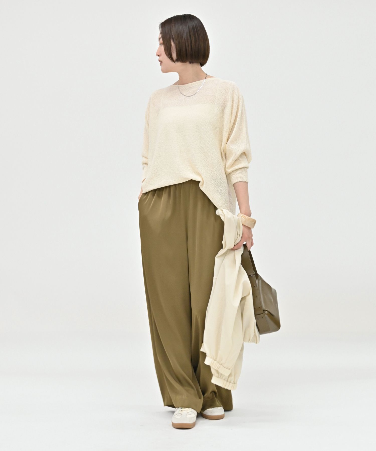 qualite「【夏まで快適に着られる】camifineニットプルオーバー」|Tシャツ・カットソー|