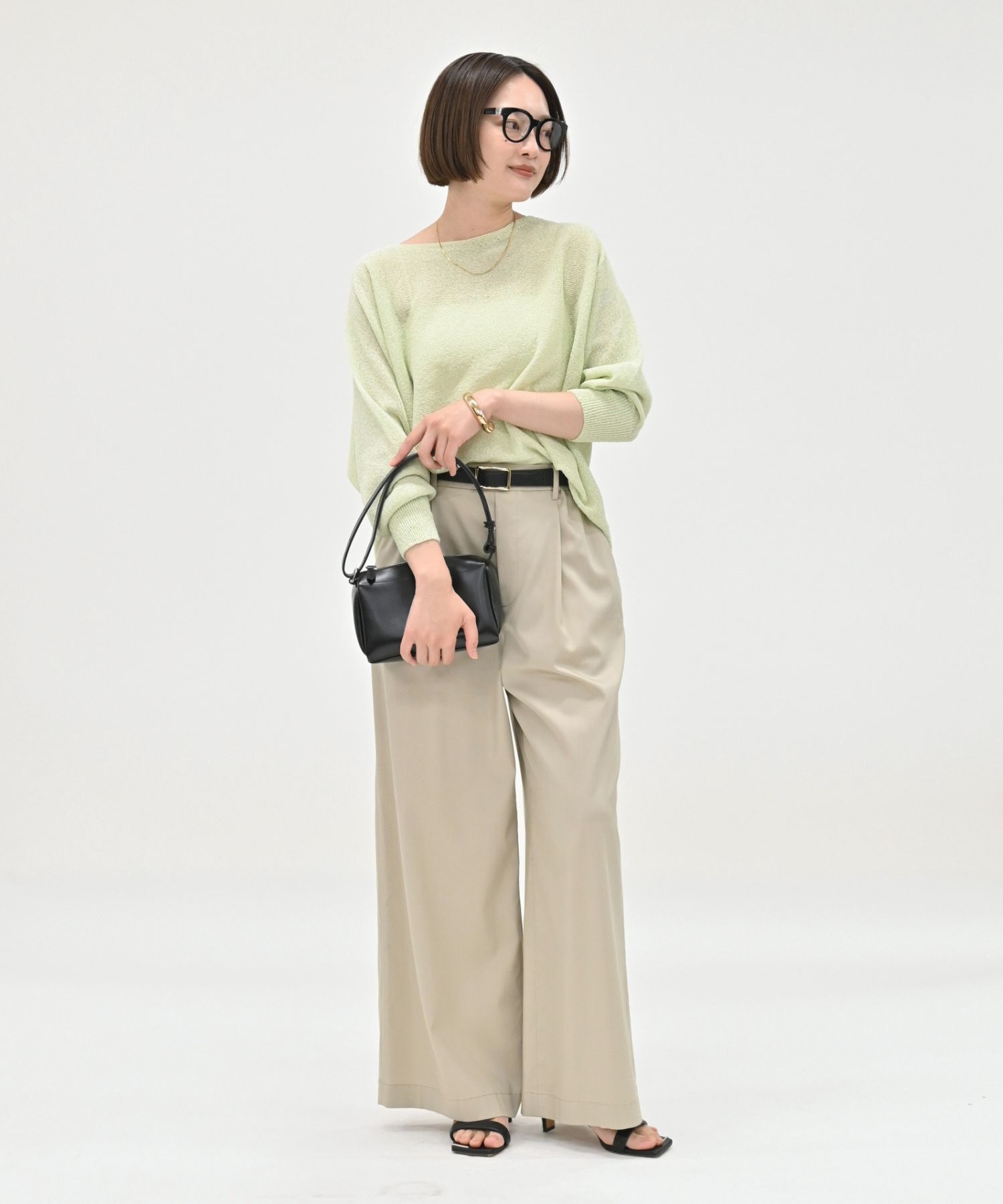 qualite「【夏まで快適に着られる】camifineニットプルオーバー」|Tシャツ・カットソー|