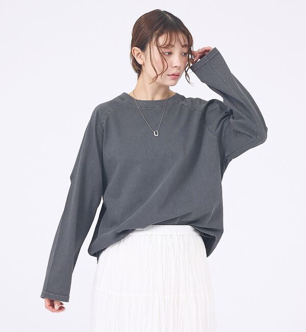 abahouse mavie「【バックロゴ】ラグランプルオーバー」|Tシャツ・カットソー|