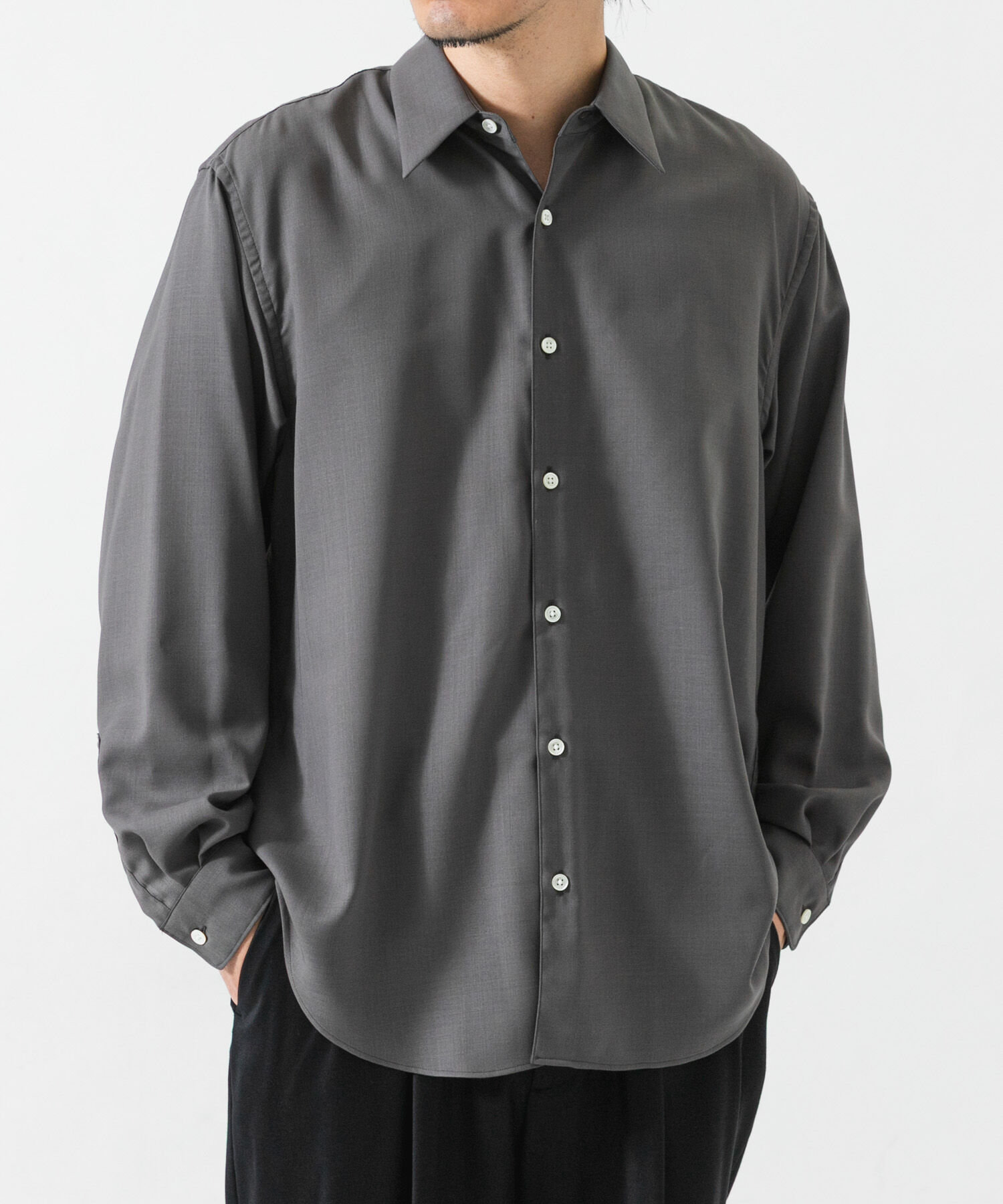 URBAN RESEARCH「WASHABLE WOOL REG SHIRTS」|シャツ・ブラウス|
