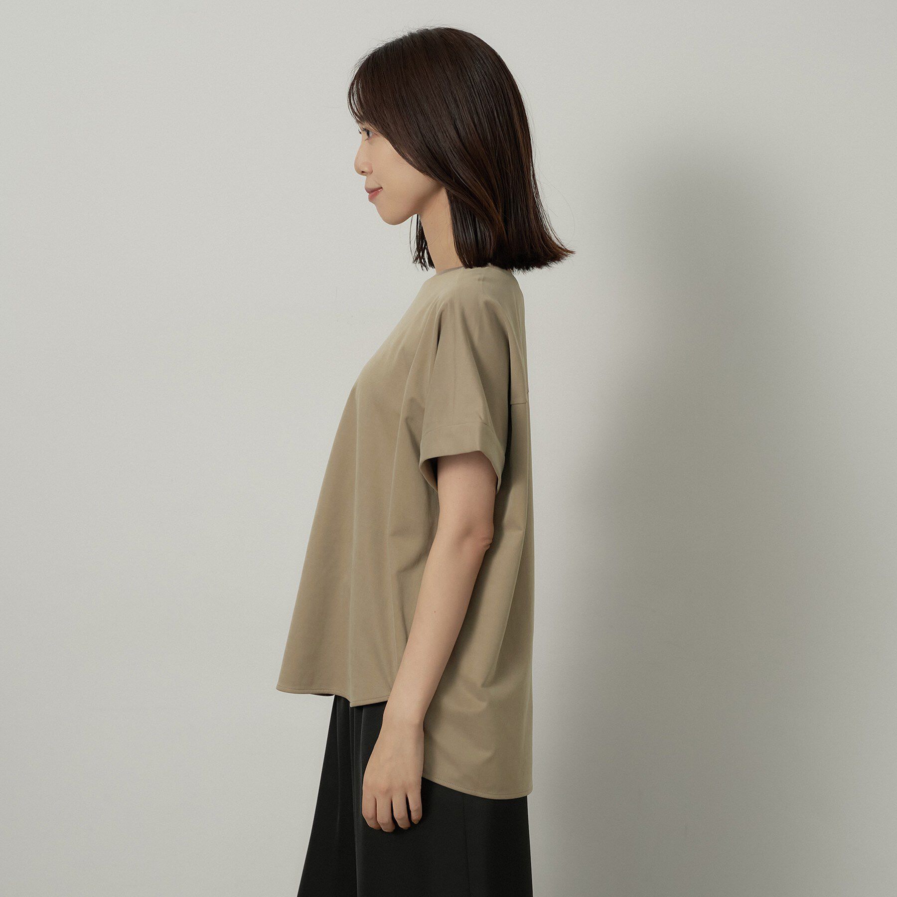 UNTITLED「【秋めきリラクシー/セットアップ可】ヴィンテージライクドルマンカットソー」|Tシャツ・カットソー|
