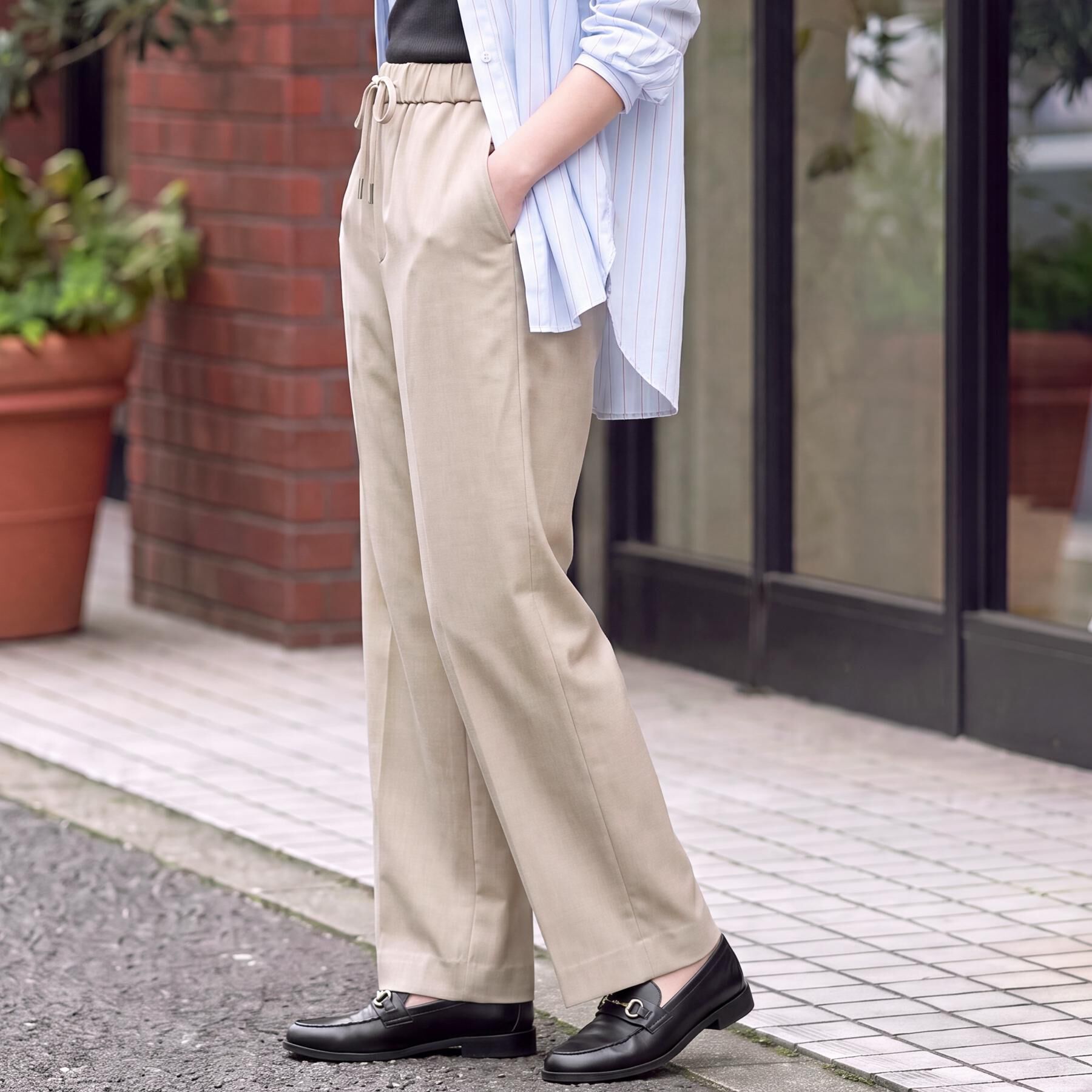 DRESSTERIOR「マシンウォッシャブルサキソニーイージーパンツ」|その他|