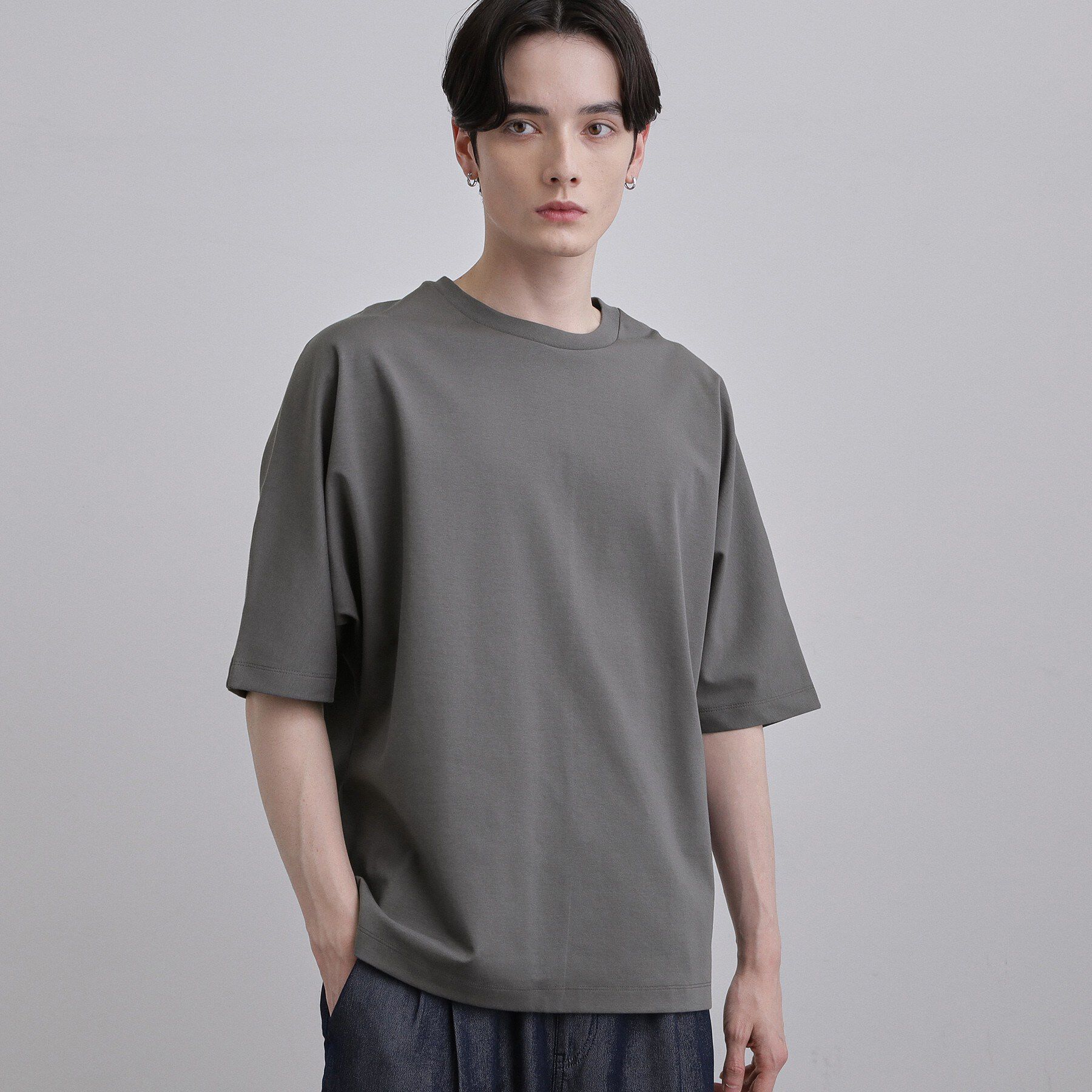 tk.TAKEO KIKUCHI「ドルマンカットソー」|Tシャツ・カットソー|チャコールグレー(0