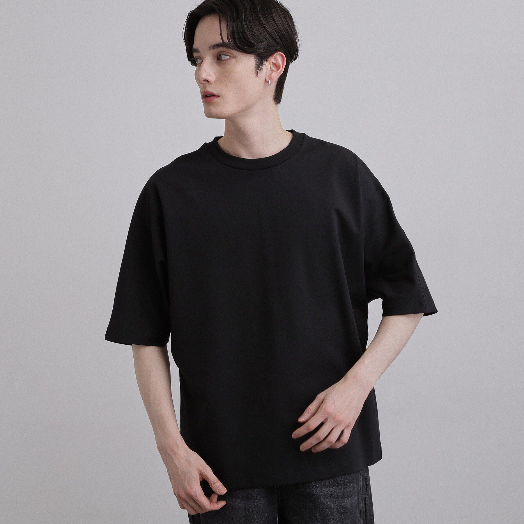 tk.TAKEO KIKUCHI「ドルマンカットソー」|Tシャツ・カットソー|ブラック(019)