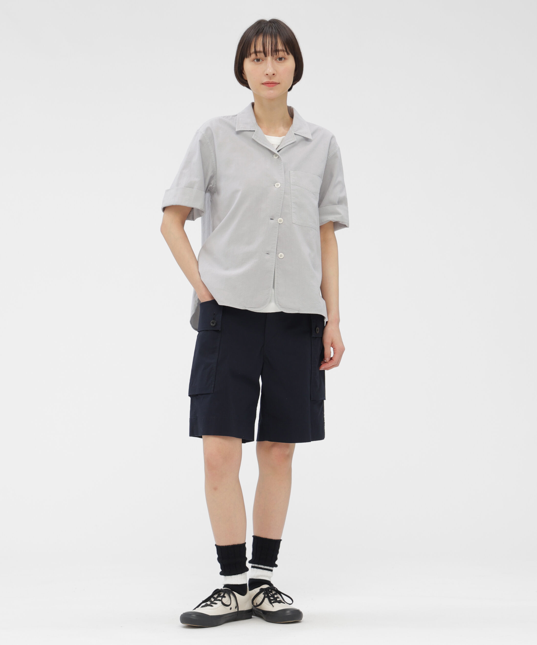 MHL.「GARMENT DYED FINE COTTON OXFORD SHIRT」|シャツ・ブラウス|