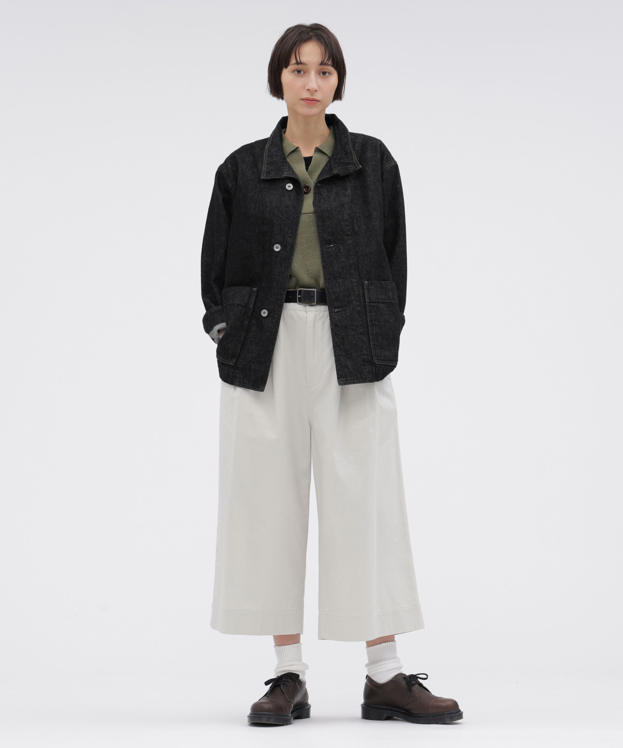 MHL.「CANTON BLACK DENIM BLOUSON」|ブルゾン・スタジャン|