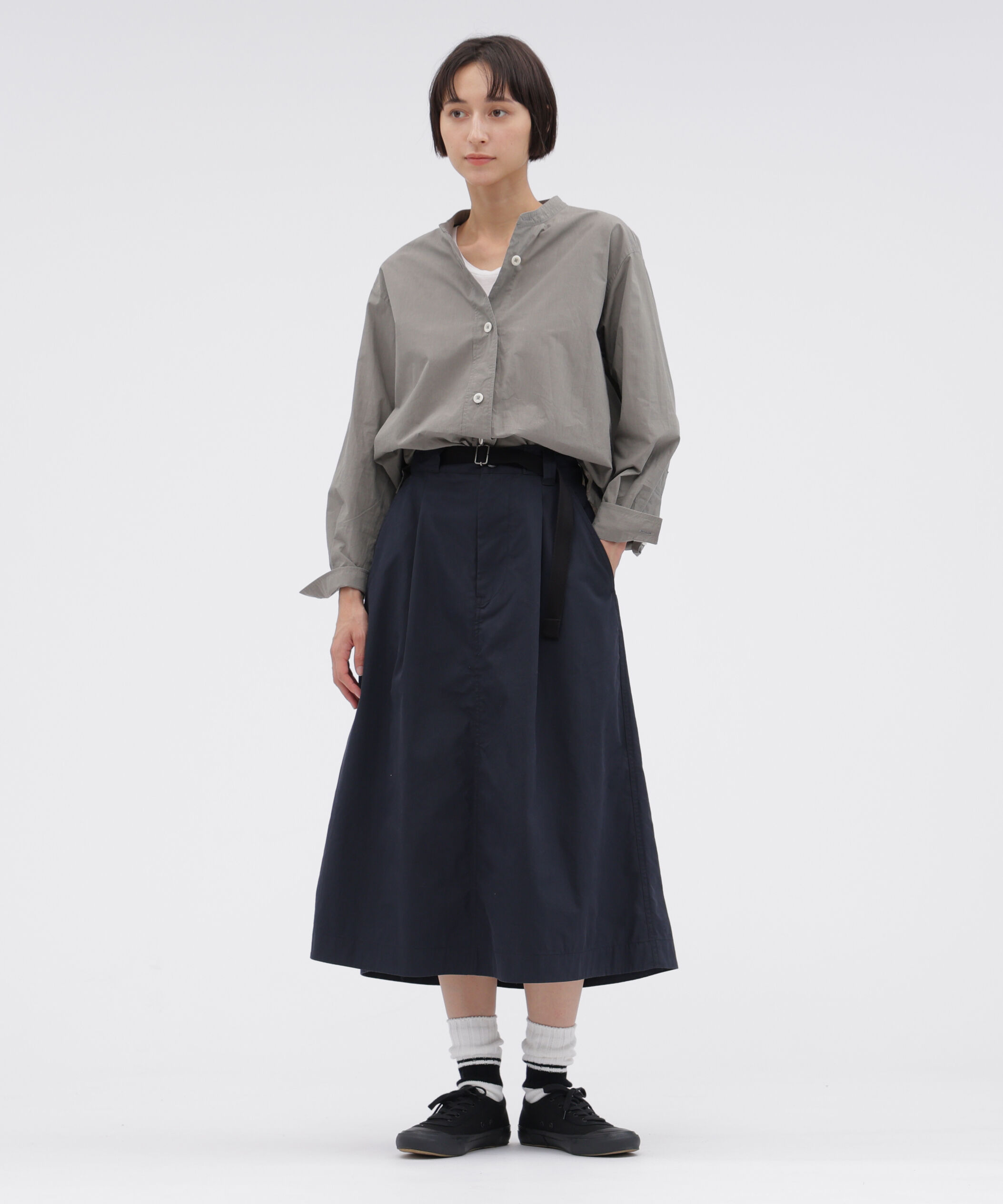 MHL.「WASHED COTTON NYLON SKIRT」|スカート|