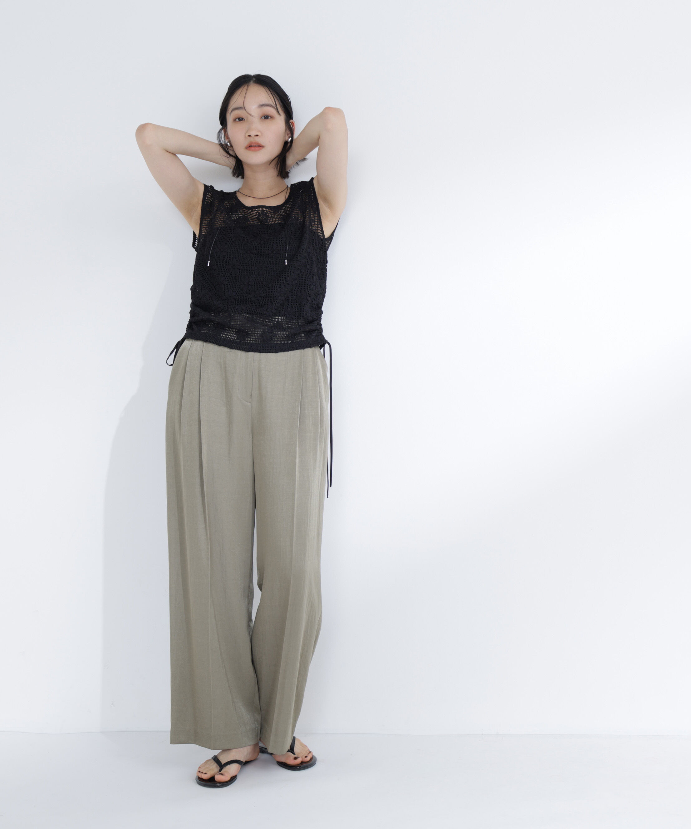  「ドロストレースカットソー＊」|Tシャツ・カットソー|