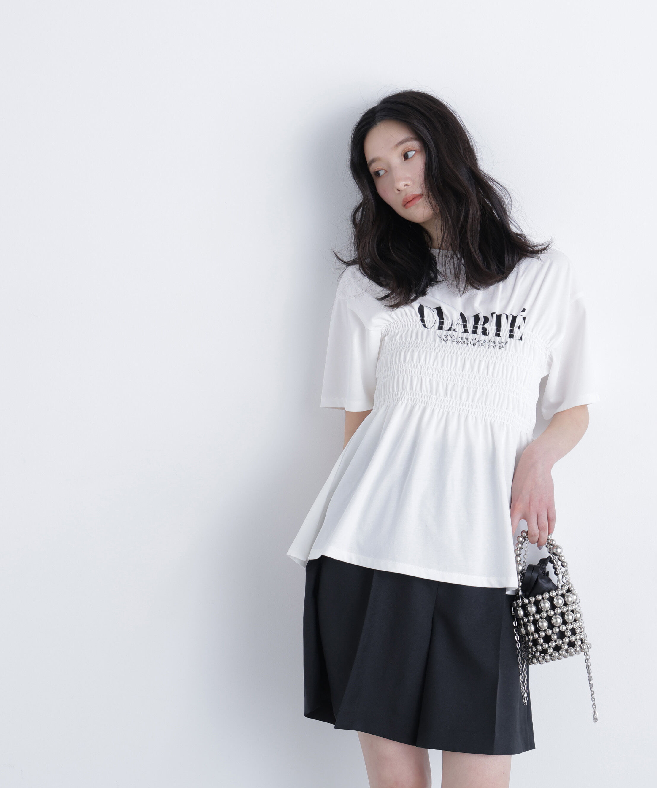  「〈N.〉シャーリングペプラムカットソー」|Tシャツ・カットソー|