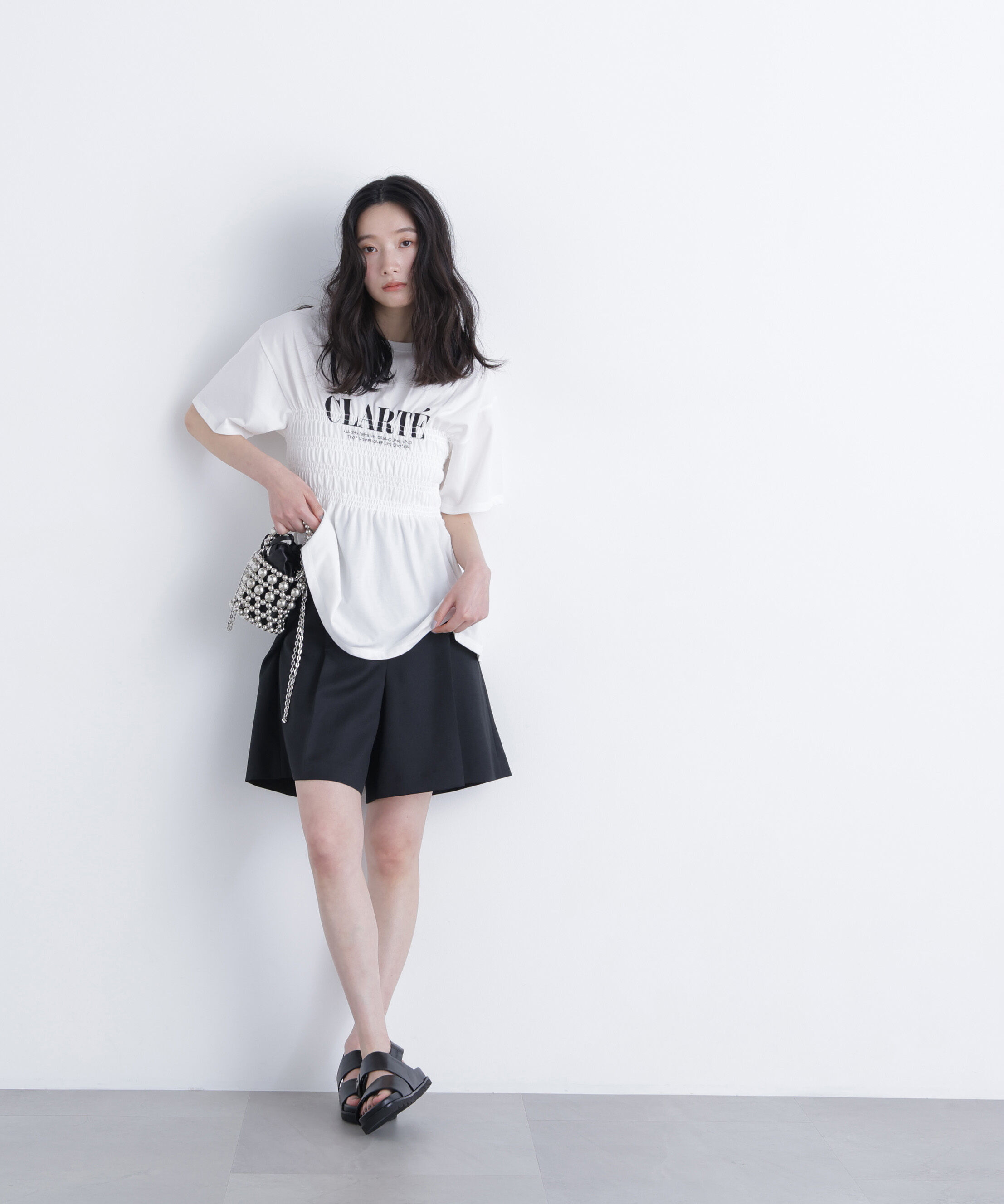  「〈N.〉シャーリングペプラムカットソー」|Tシャツ・カットソー|