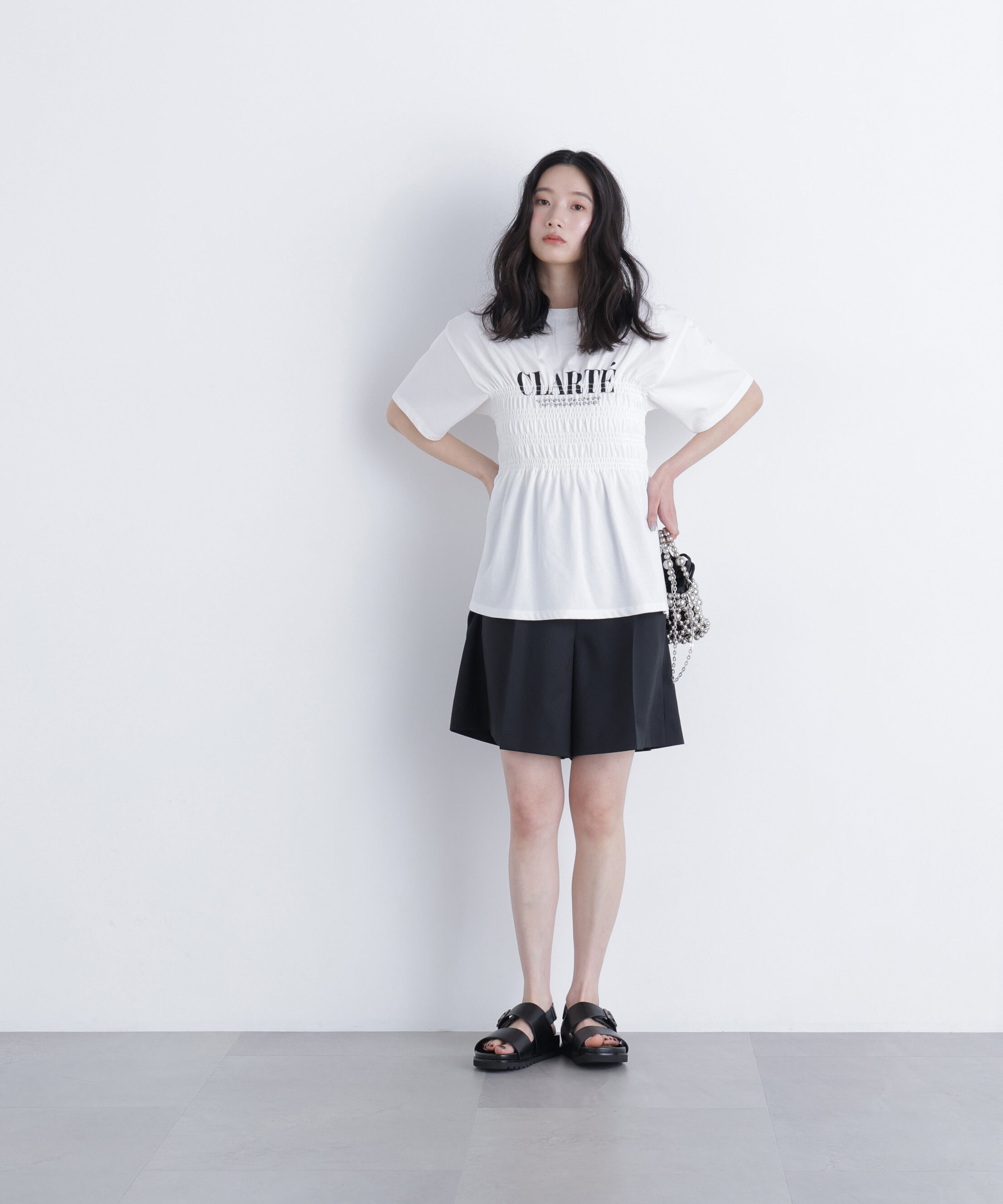  「〈N.〉シャーリングペプラムカットソー」|Tシャツ・カットソー|