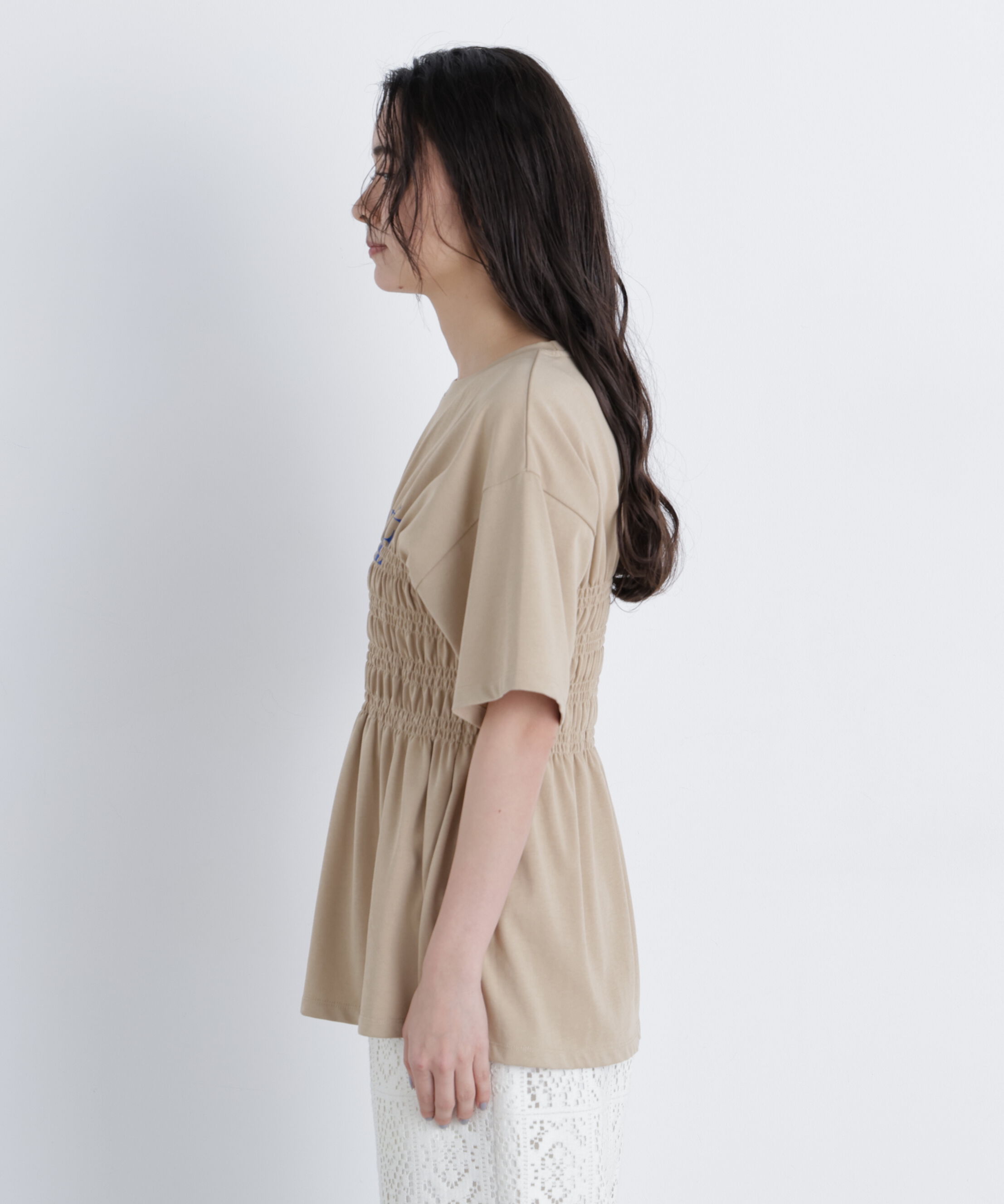  「〈N.〉シャーリングペプラムカットソー」|Tシャツ・カットソー|