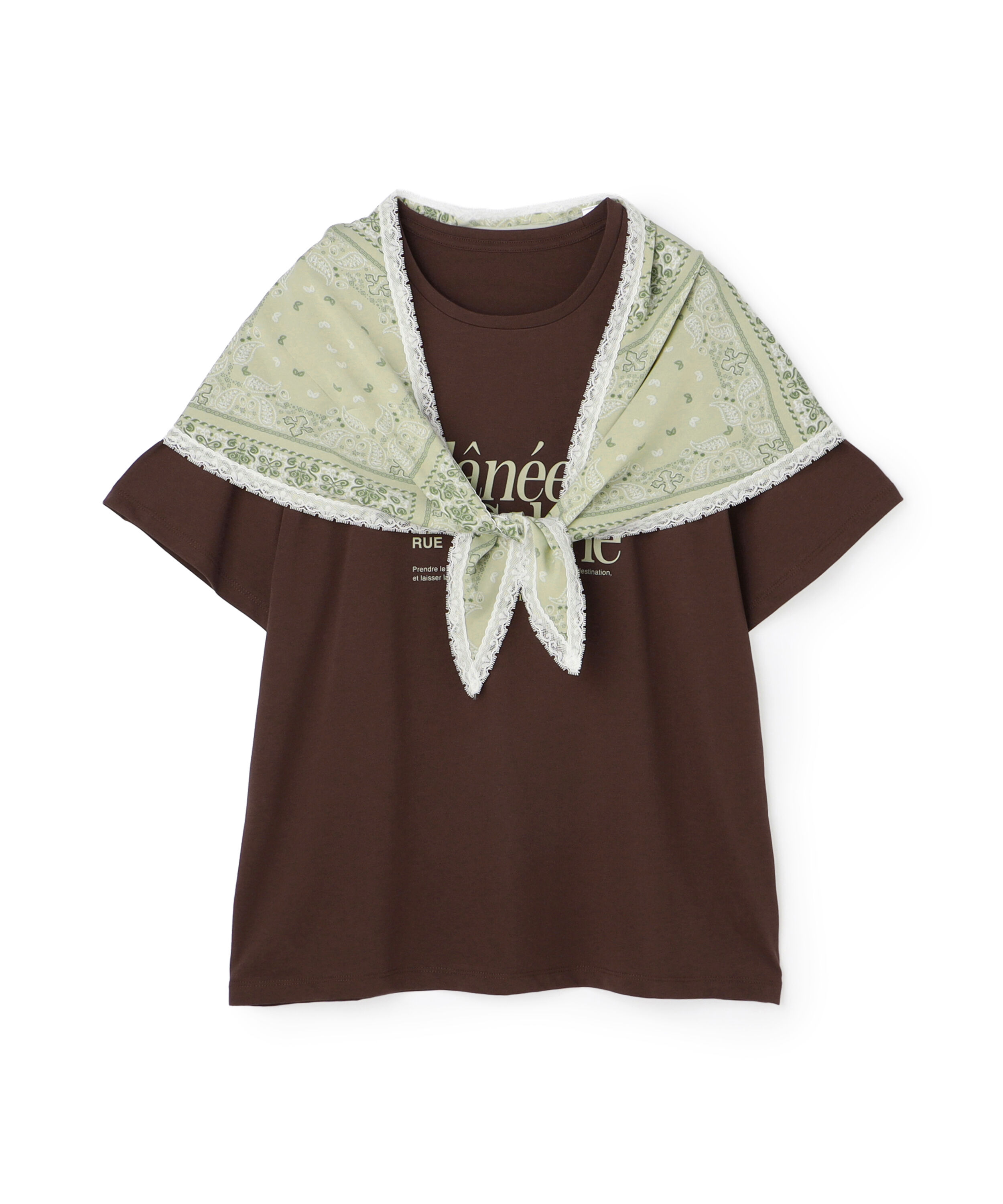  「〈N.〉スカーフ付ビッグTシャツ」|Tシャツ・カットソー|