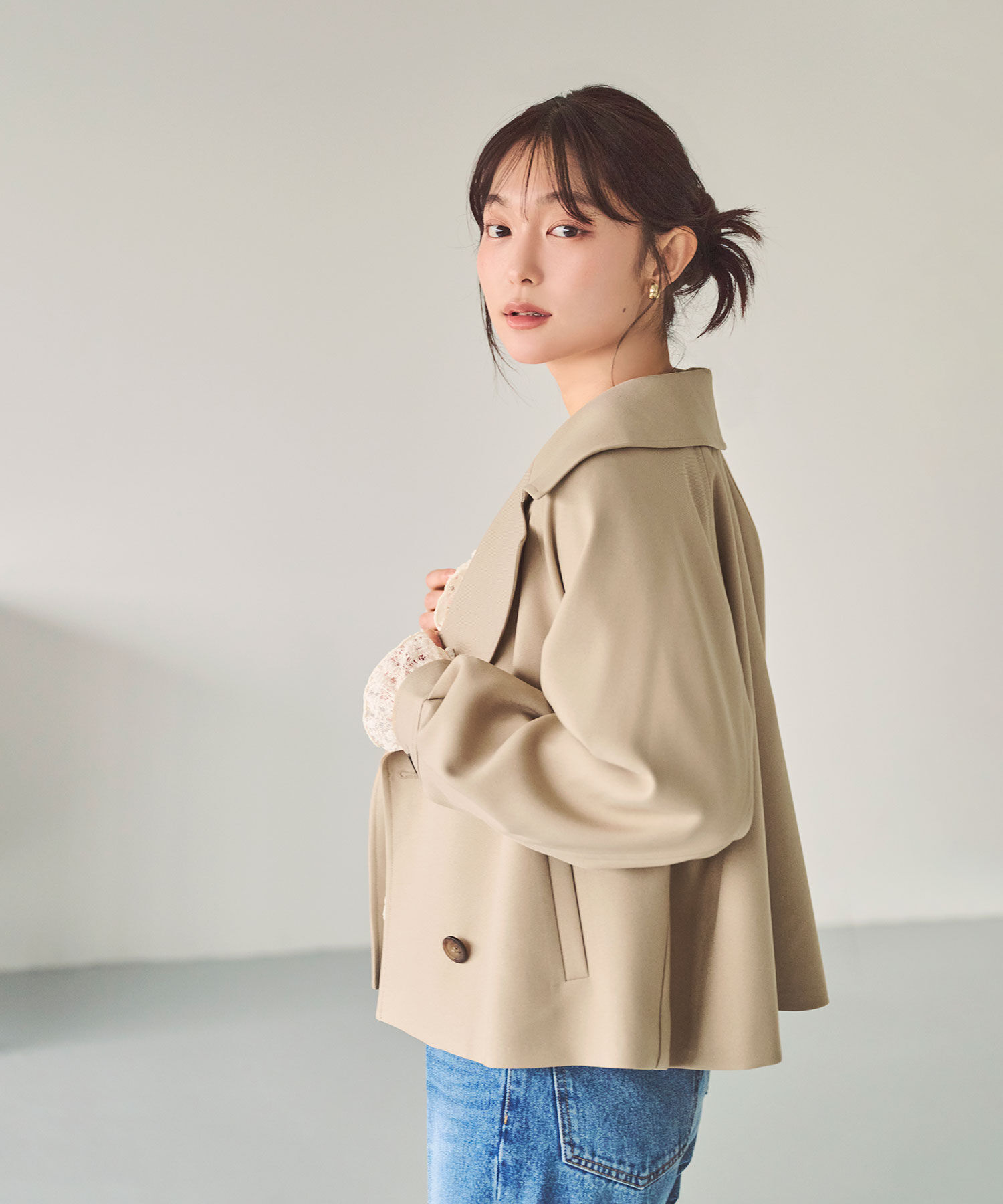  「<ちょうど､いい服>｢おはよう｣から｢おつかれさま｣まで｡ 毎日ﾊｰﾌ 」|ブルゾン・スタジャン|