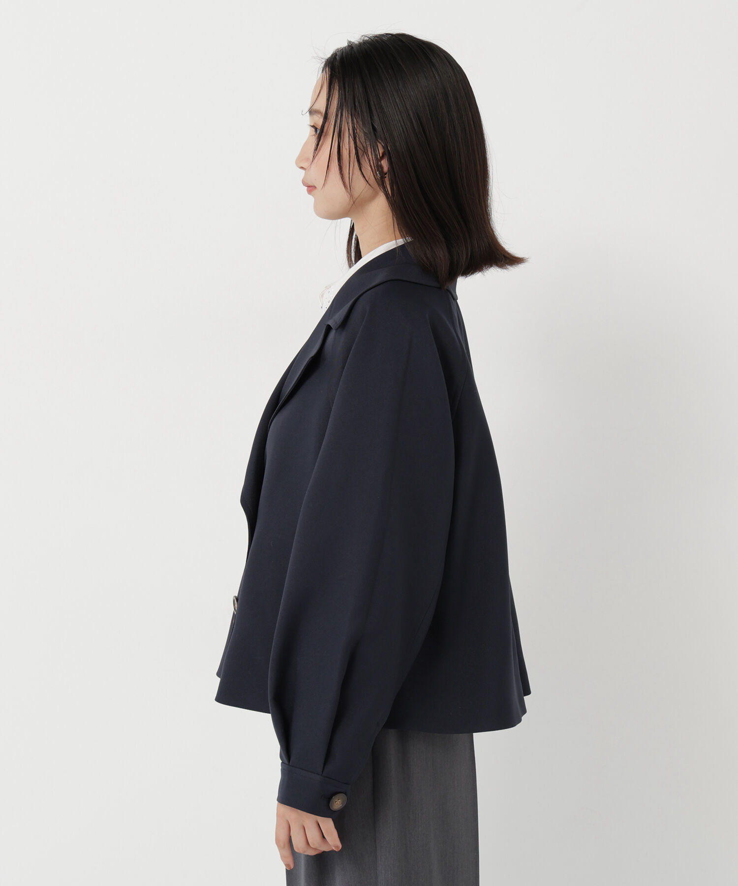  「<ちょうど､いい服>｢おはよう｣から｢おつかれさま｣まで｡ 毎日ﾊｰﾌ 」|ブルゾン・スタジャン|