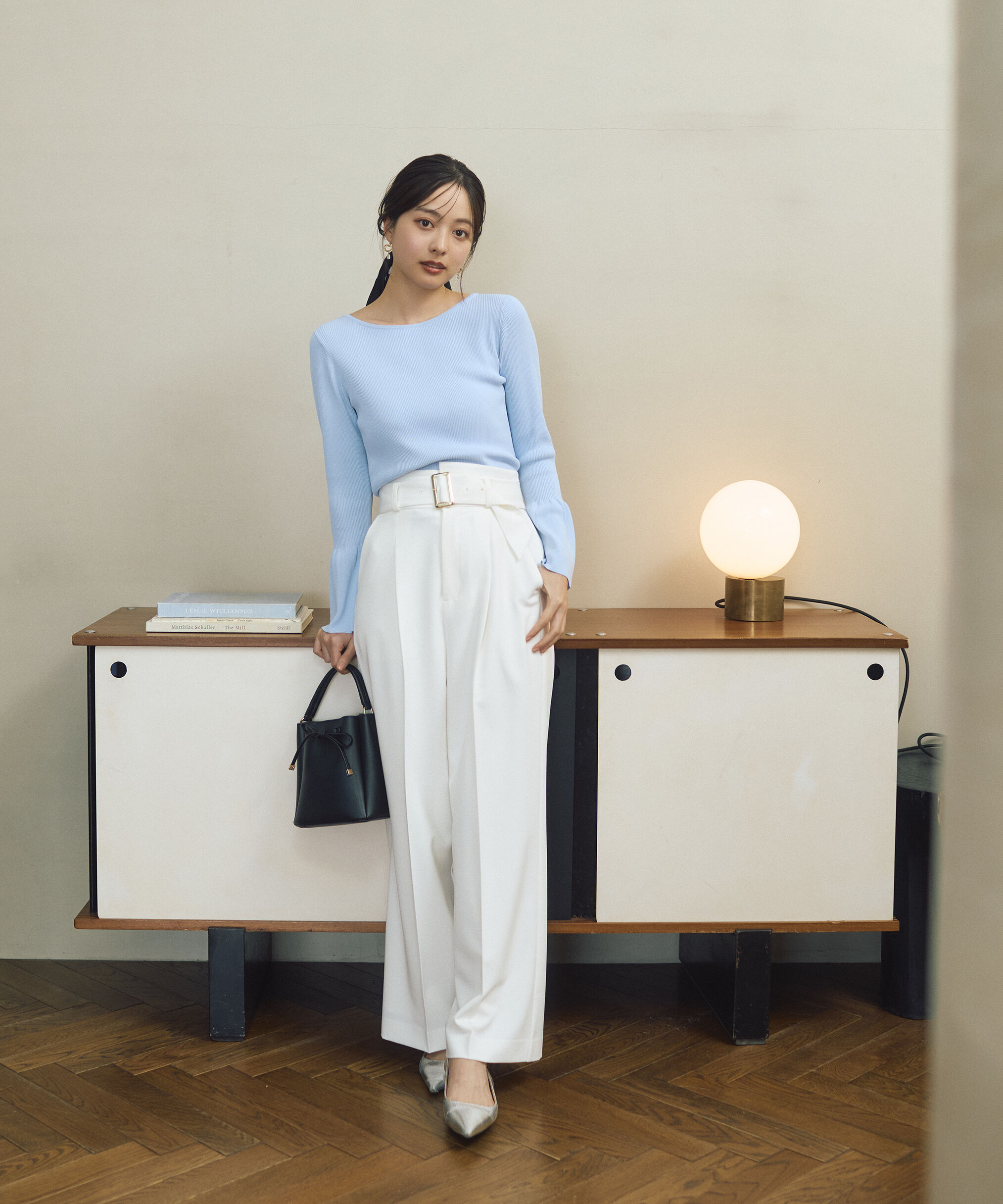 PROPORTION BODY DRESSING「＜明日香さんコラボ＞ベルト付き美脚ワイドパンツ 26SS」|その他|
