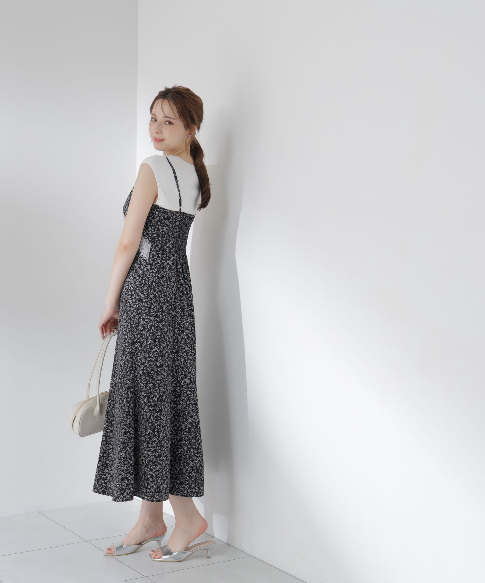 PROPORTION BODY DRESSING「レーストリム小花キャミワンピース」|ワンピース|