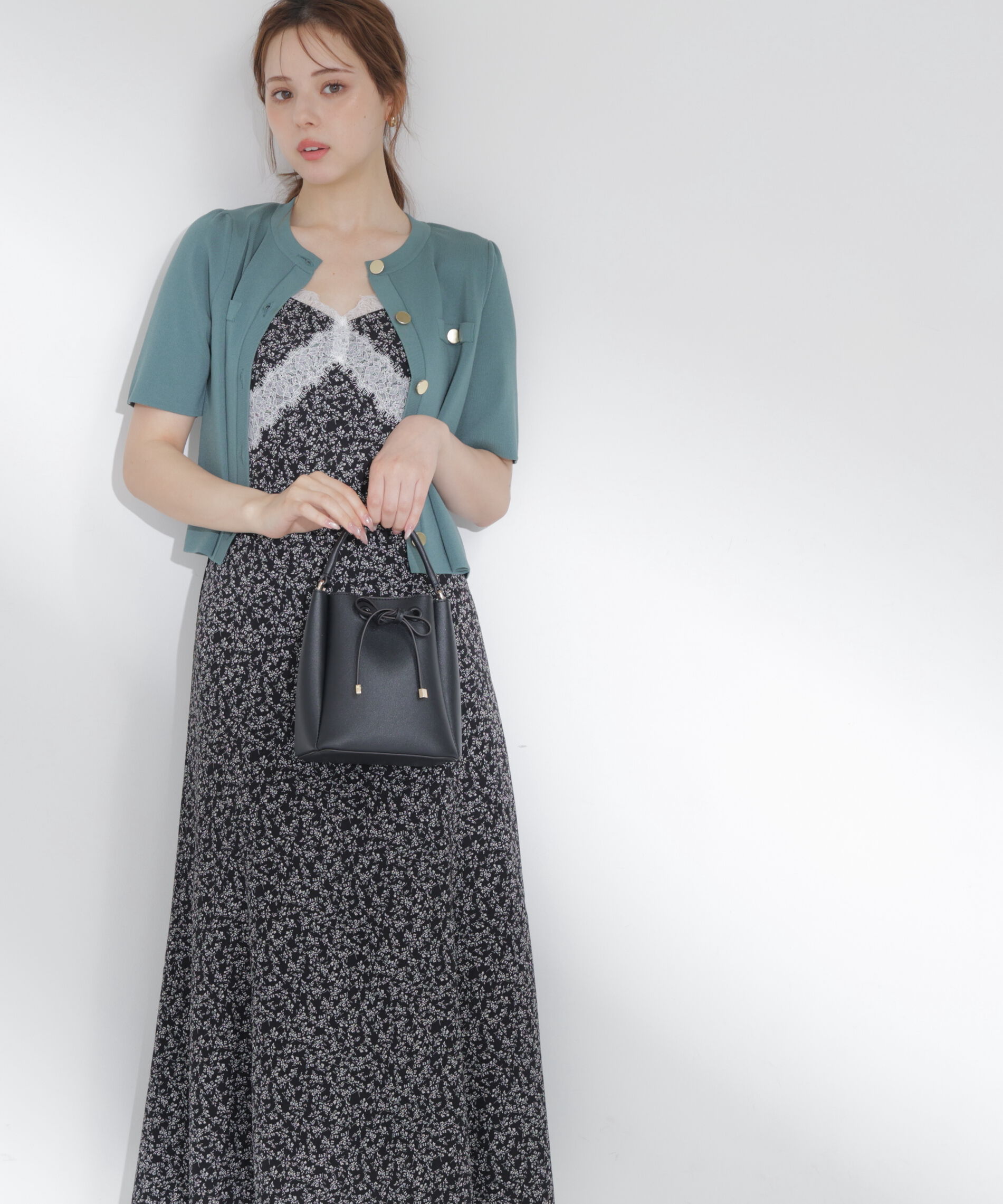 PROPORTION BODY DRESSING「レーストリム小花キャミワンピース」|ワンピース|