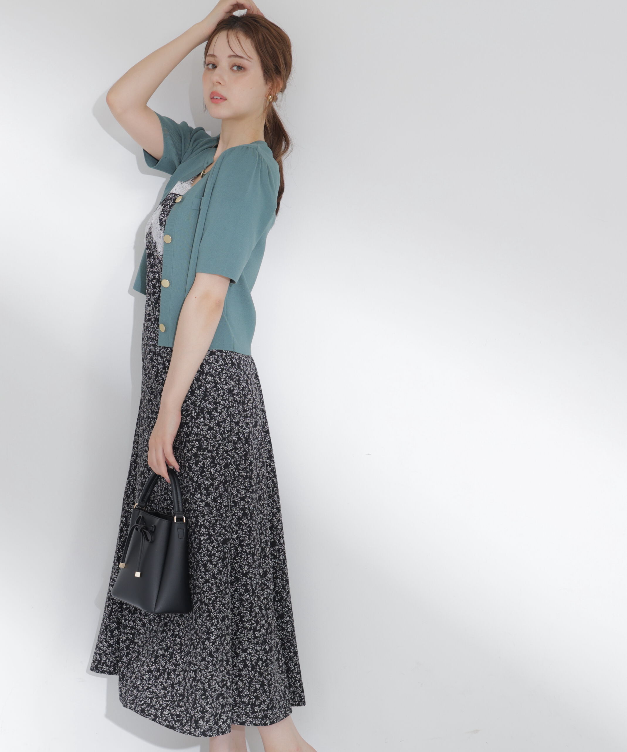PROPORTION BODY DRESSING「レーストリム小花キャミワンピース」|ワンピース|
