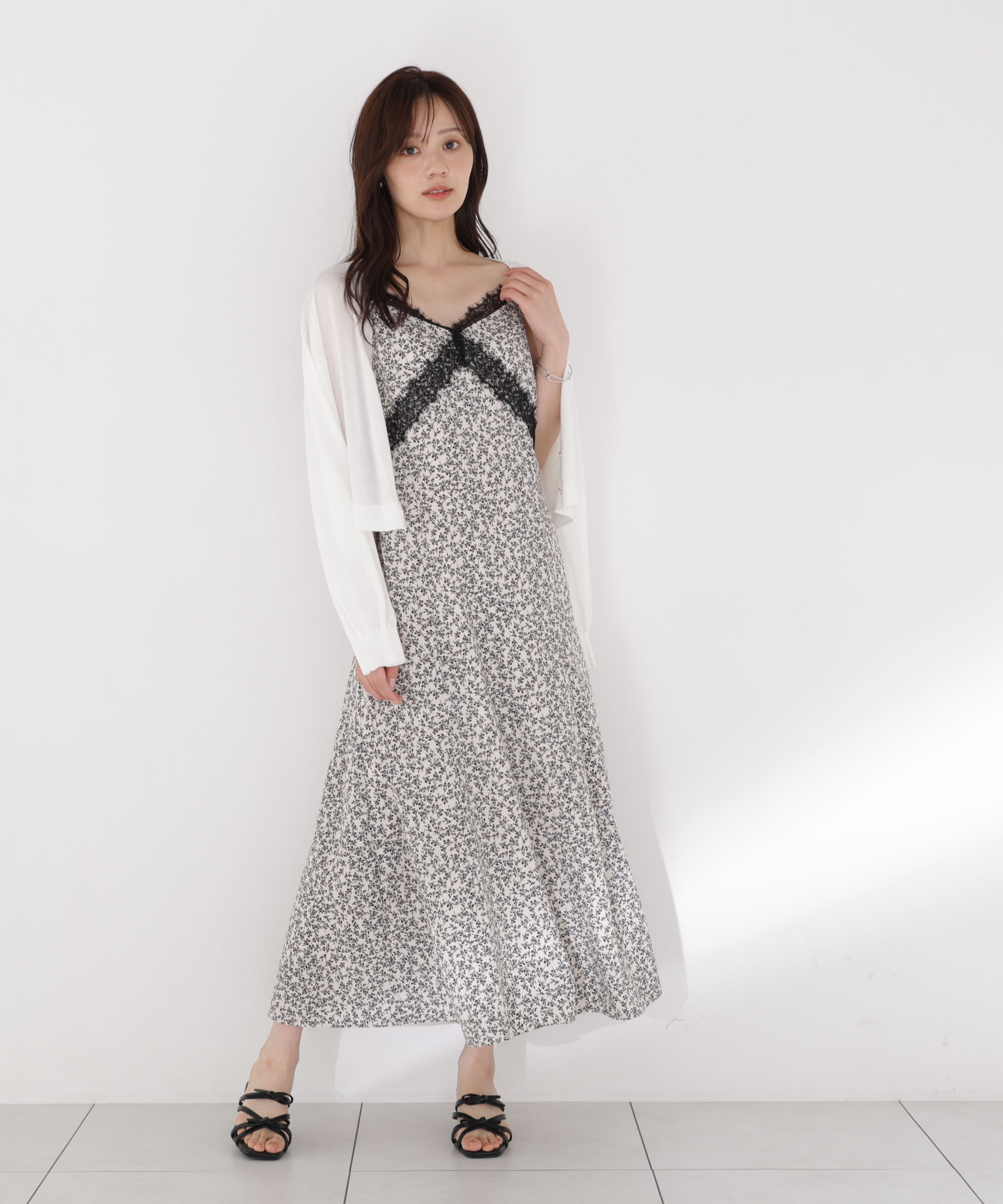 PROPORTION BODY DRESSING「レーストリム小花キャミワンピース」|ワンピース|