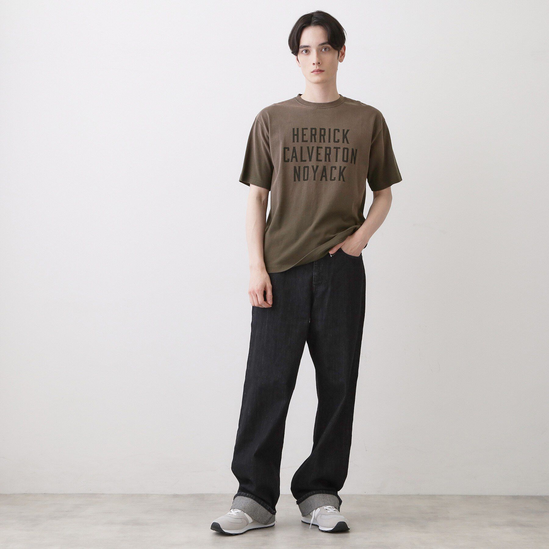 Dessin「【洗える】ヴィンテージ加工 ロゴTシャツ」|Tシャツ・カットソー|