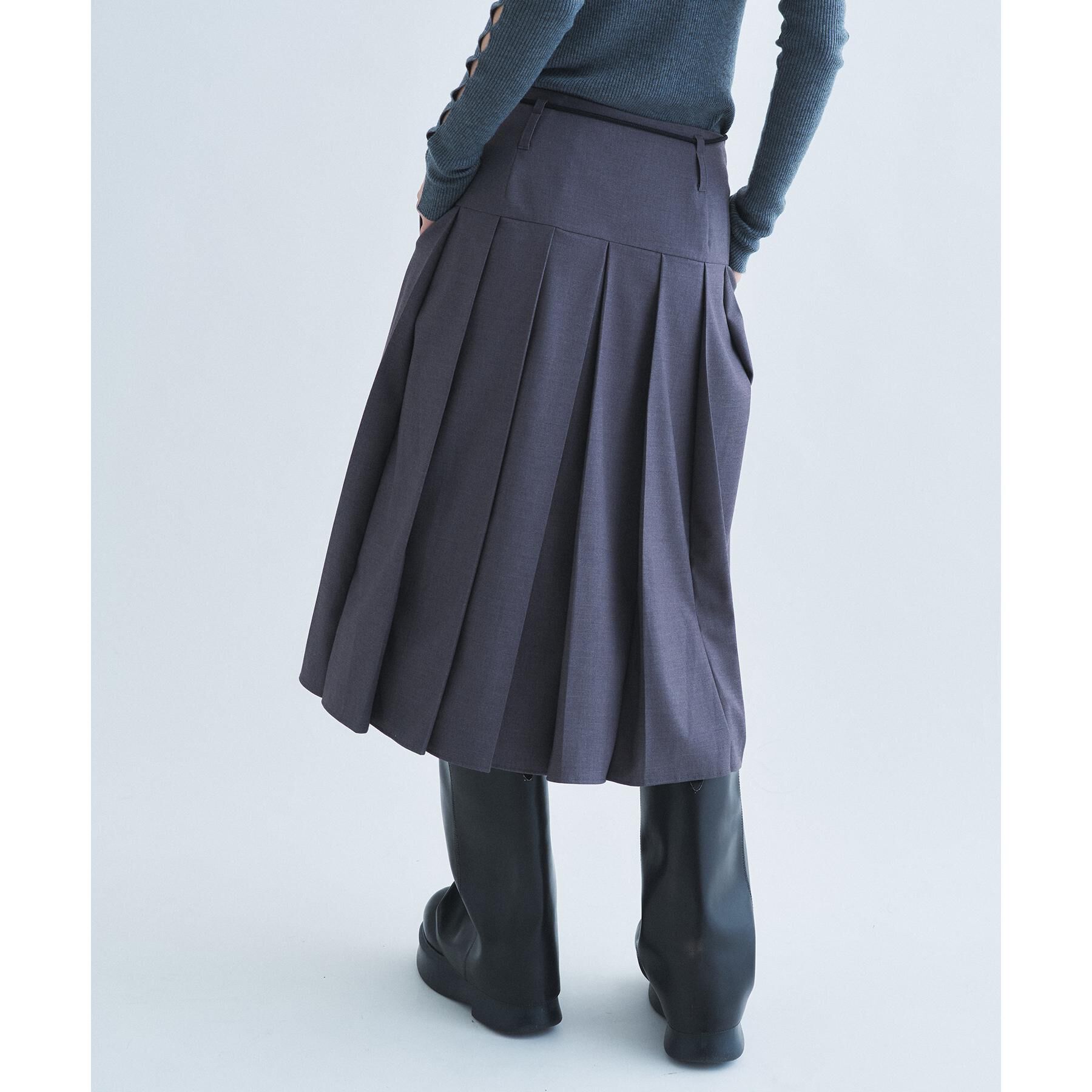 CODE A「soft pleated midi skirt」|スカート|