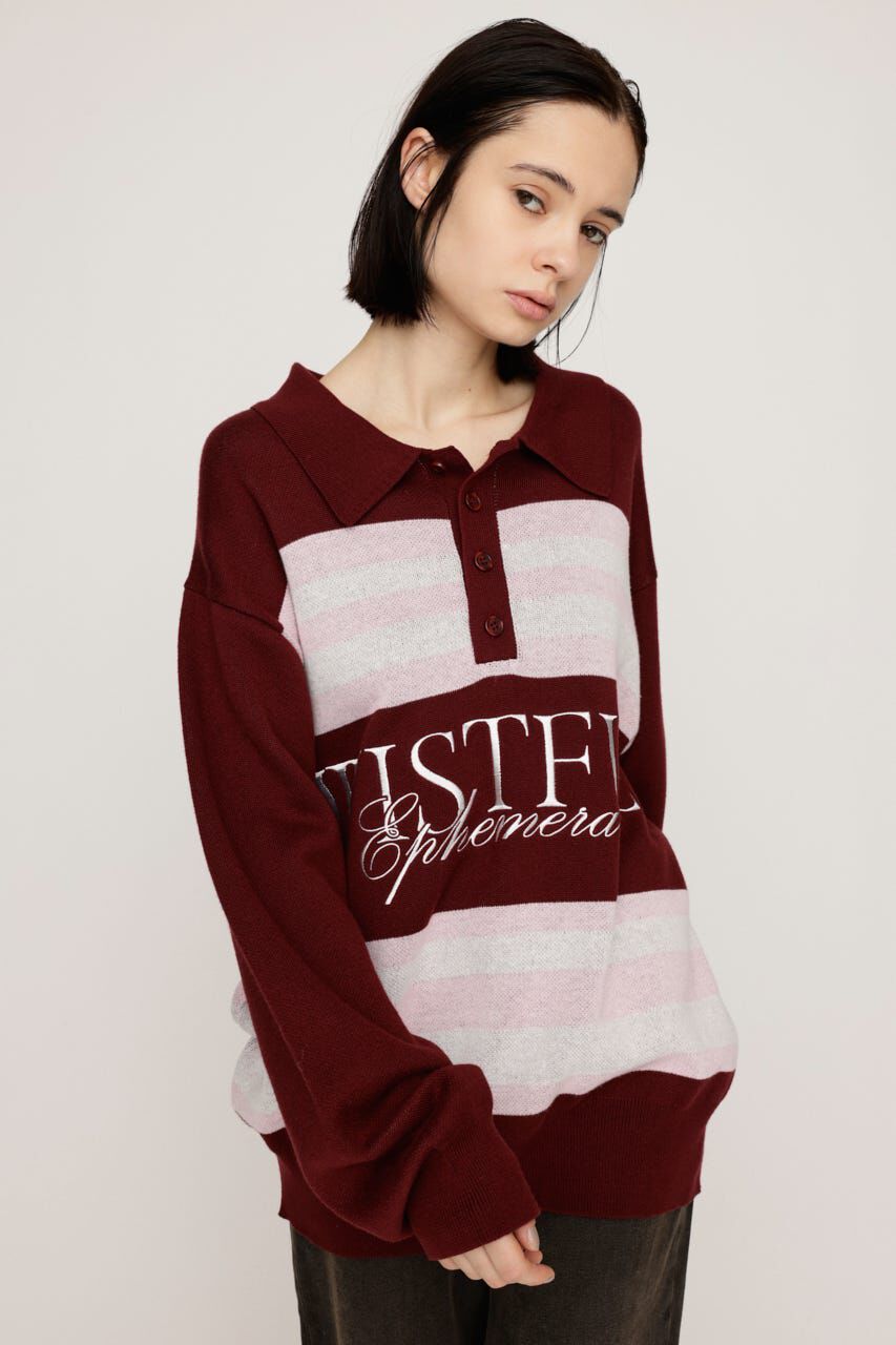 SLY「FRONT LOGO POLO トップス」|ニット・セーター|